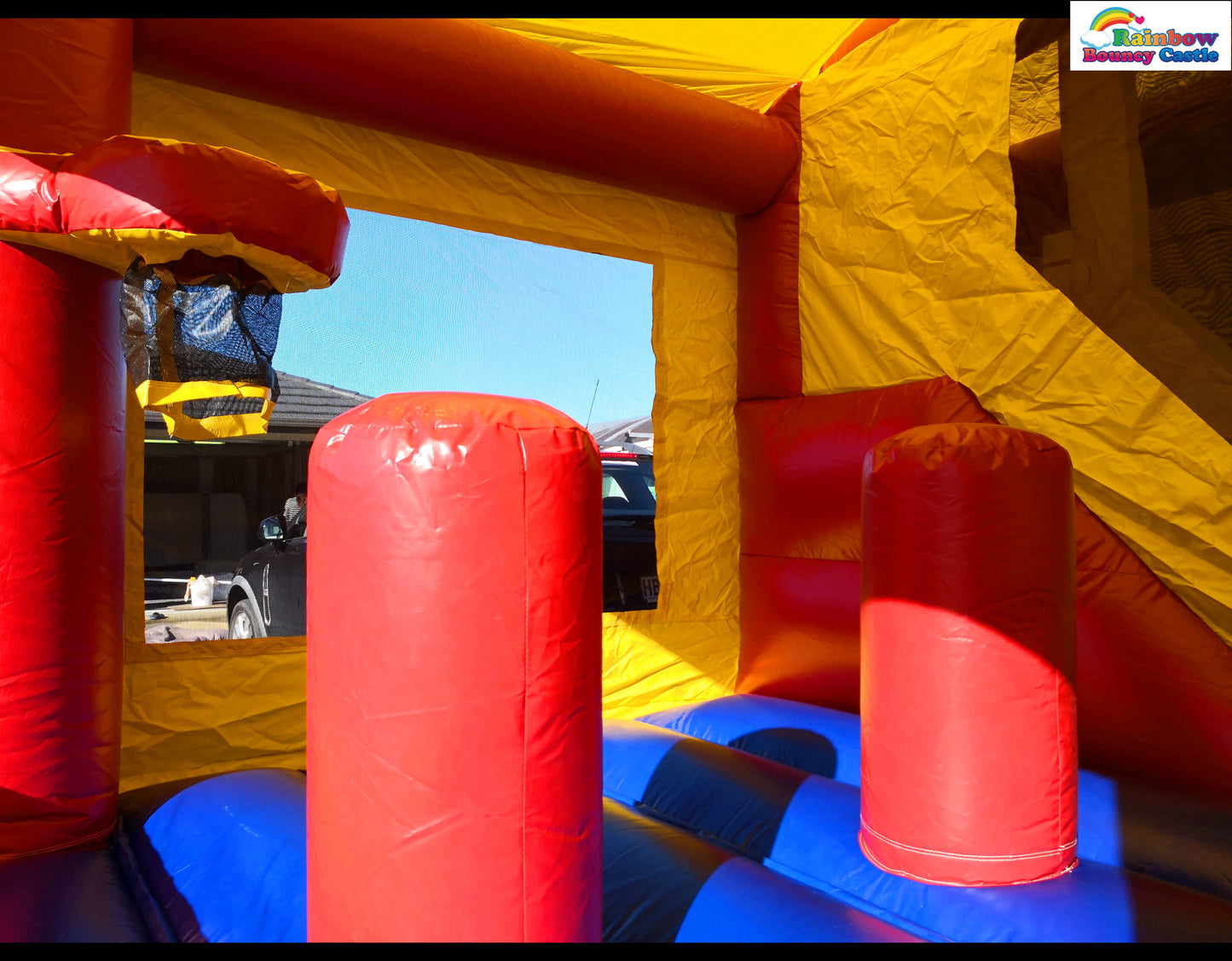 All-in-One Bouncy Castle with Themed Banner