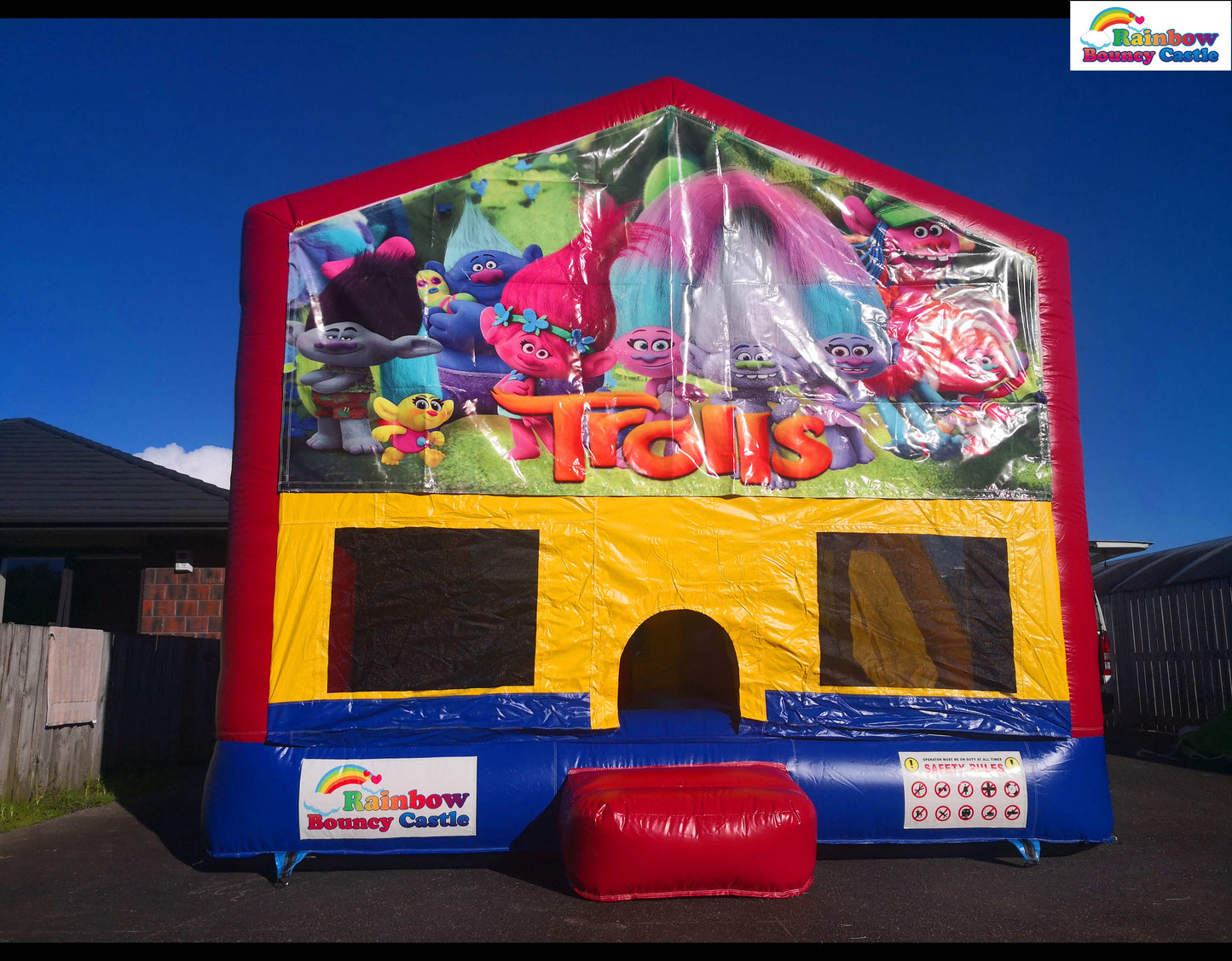 All-in-One Bouncy Castle with Themed Banner