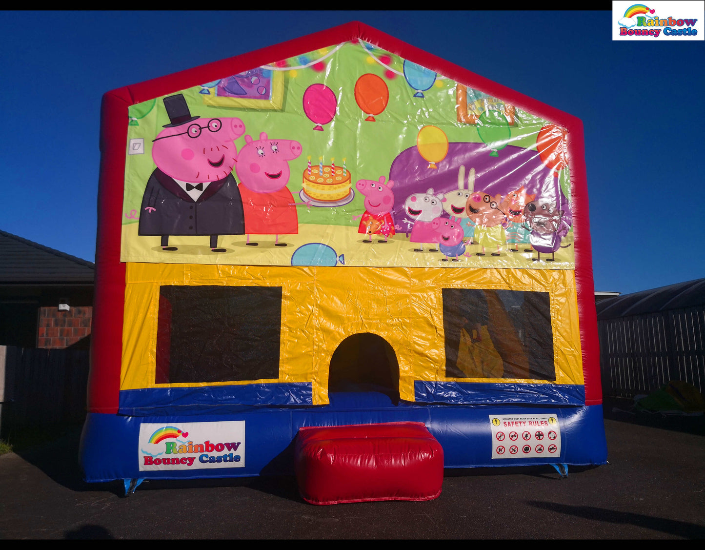 All-in-One Bouncy Castle with Themed Banner