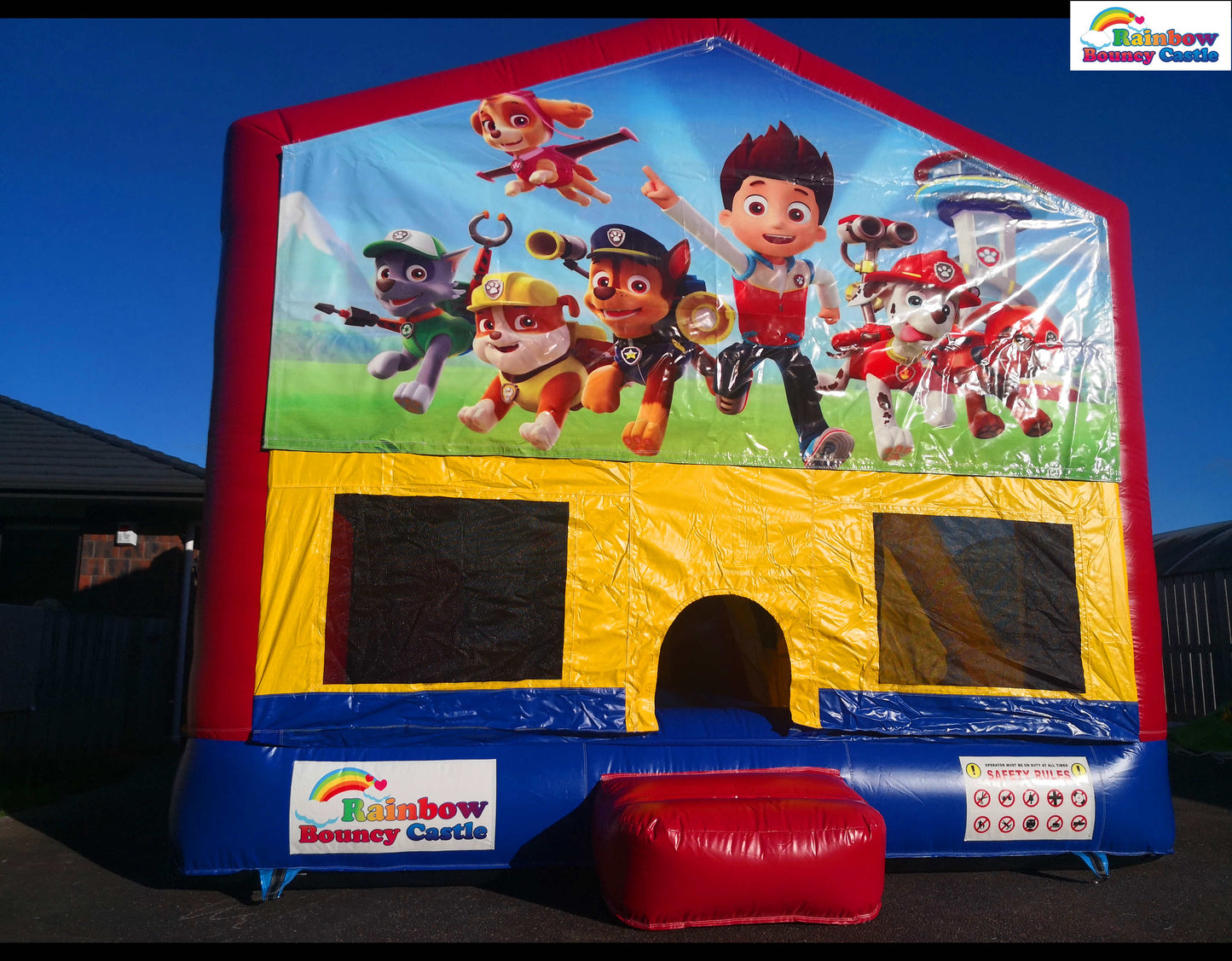 All-in-One Bouncy Castle with Themed Banner