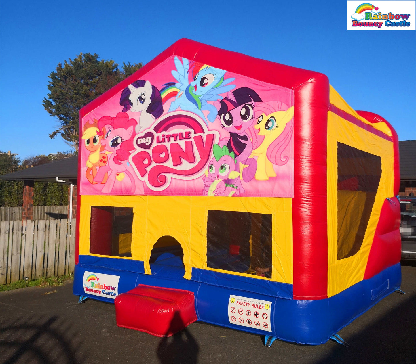 All-in-One Bouncy Castle with Themed Banner