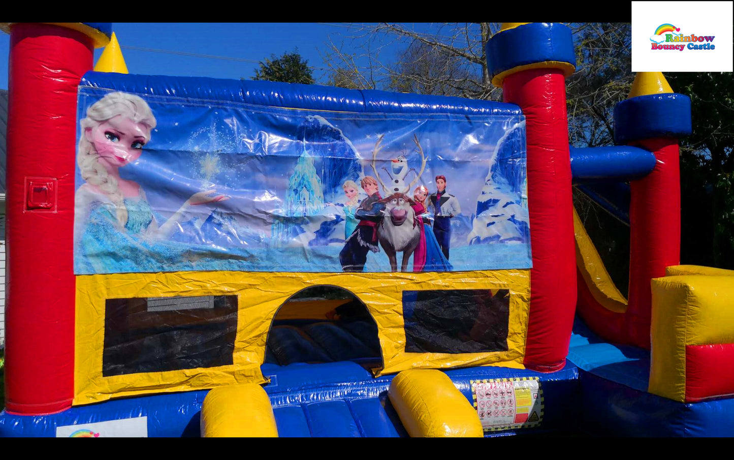 Hopping Castle with Themed Banner