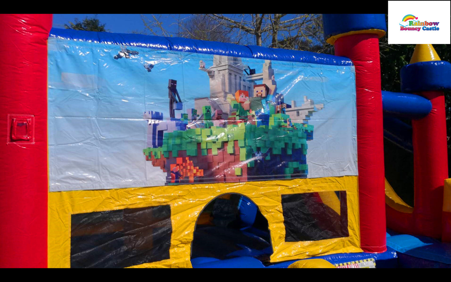 Hopping Castle with Themed Banner