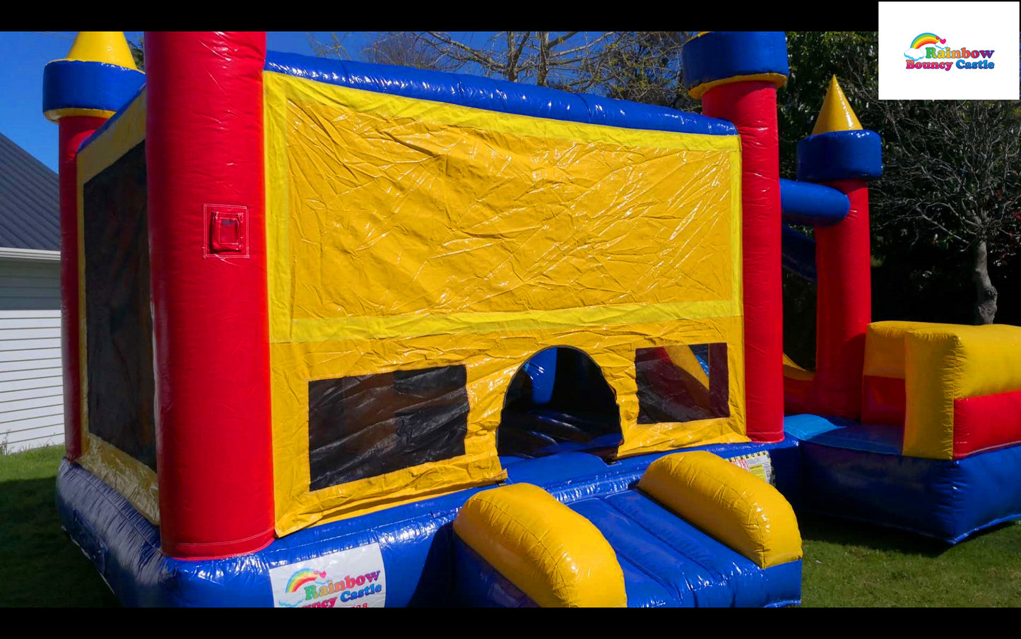 Hopping Castle with Themed Banner