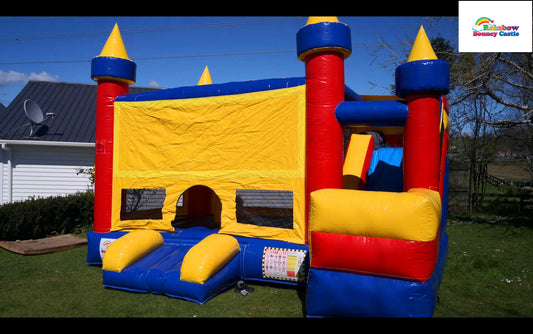 Hopping Castle with Themed Banner