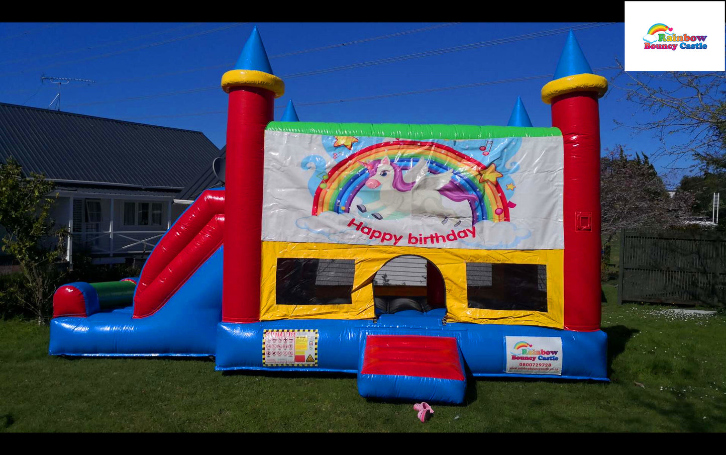 Jumping Castle with Themed Banner