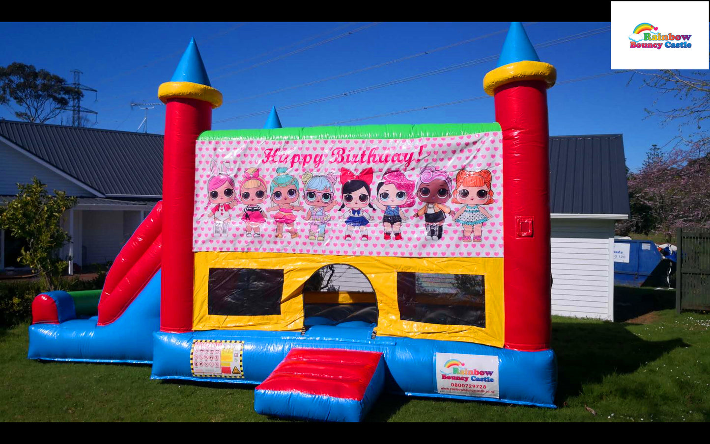 Jumping Castle with Themed Banner