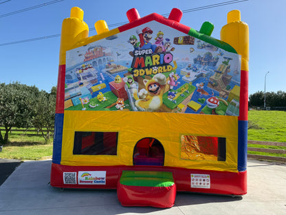 All-in-One Lego Bouncy Castle with Themed Banner