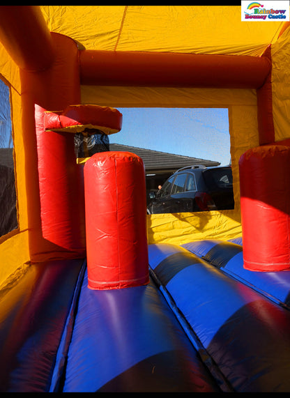 All-in-One Bouncy Castle with Themed Banner