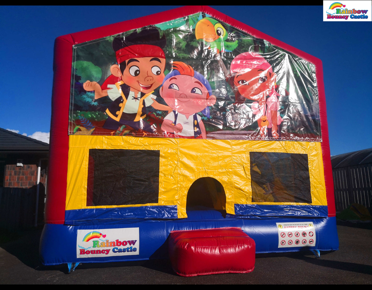 All-in-One Bouncy Castle with Themed Banner