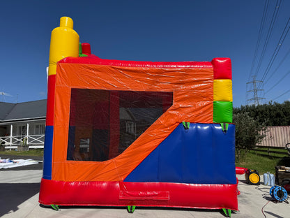All-in-One Lego Bouncy Castle with Themed Banner