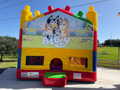 All-in-One Lego Bouncy Castle with Themed Banner