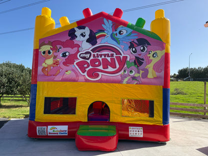 All-in-One Lego Bouncy Castle with Themed Banner