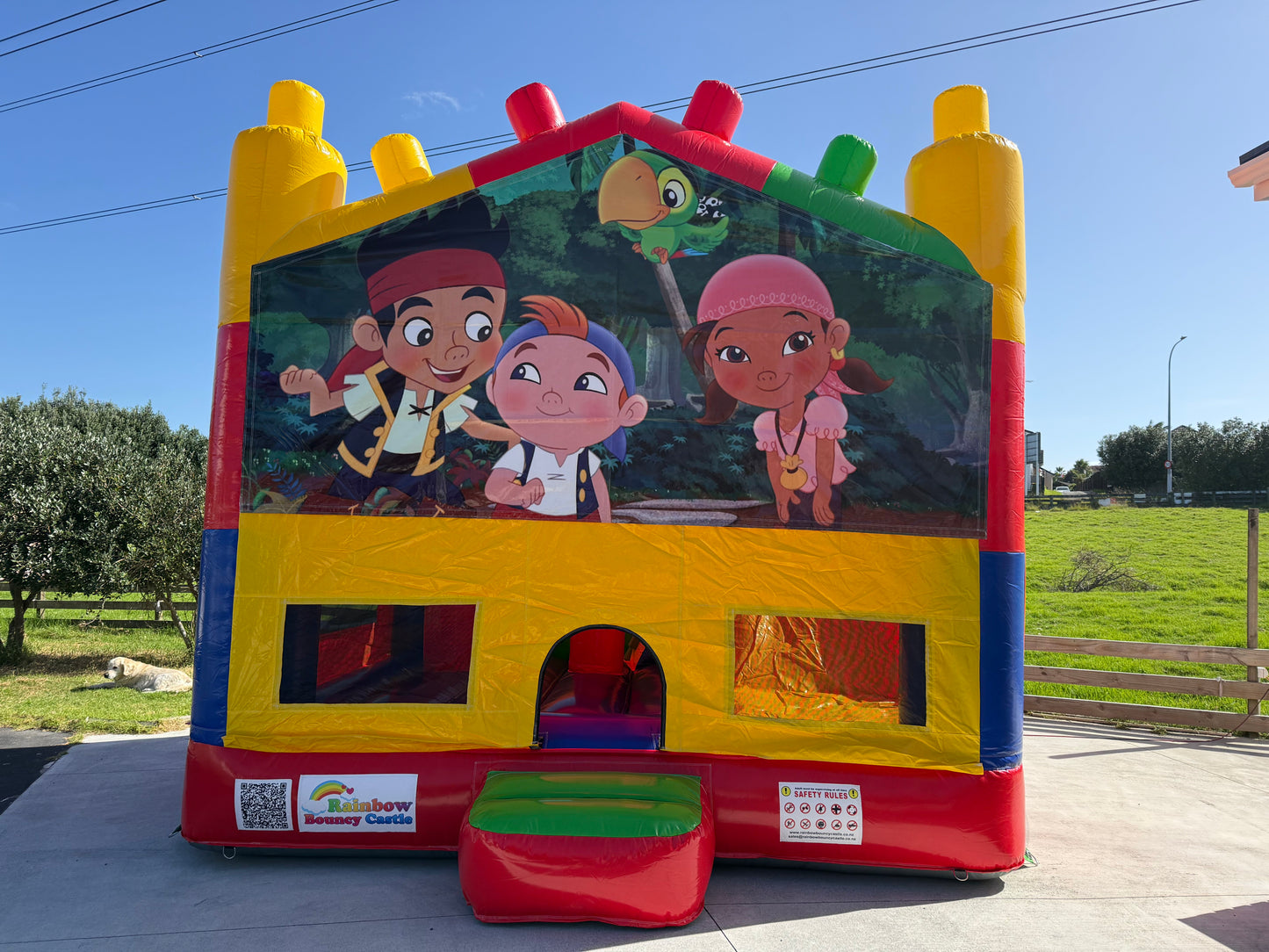 All-in-One Lego Bouncy Castle with Themed Banner