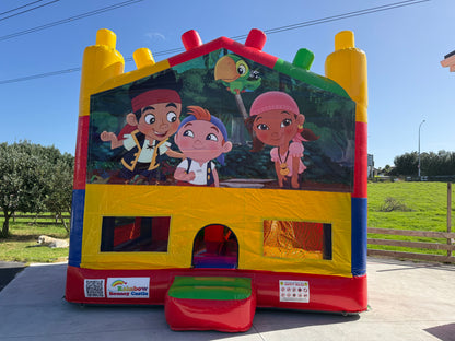 All-in-One Lego Bouncy Castle with Themed Banner