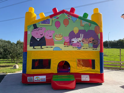 All-in-One Lego Bouncy Castle with Themed Banner