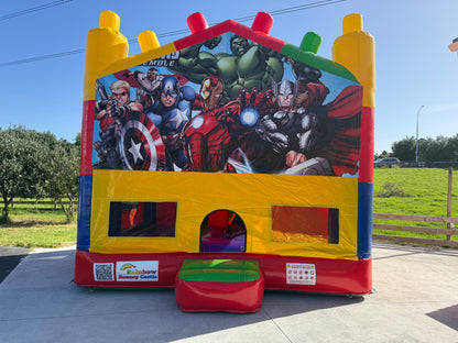 All-in-One Lego Bouncy Castle with Themed Banner