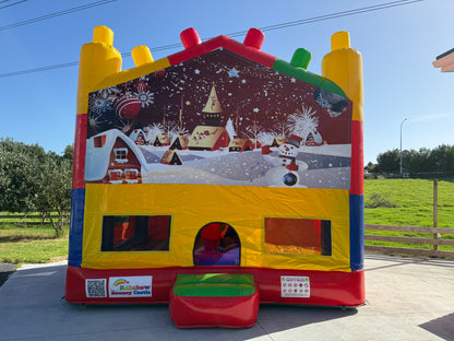 All-in-One Lego Bouncy Castle with Themed Banner