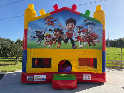 All-in-One Lego Bouncy Castle with Themed Banner
