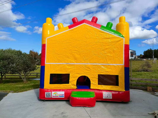 All-in-One Lego Bouncy Castle with Themed Banner