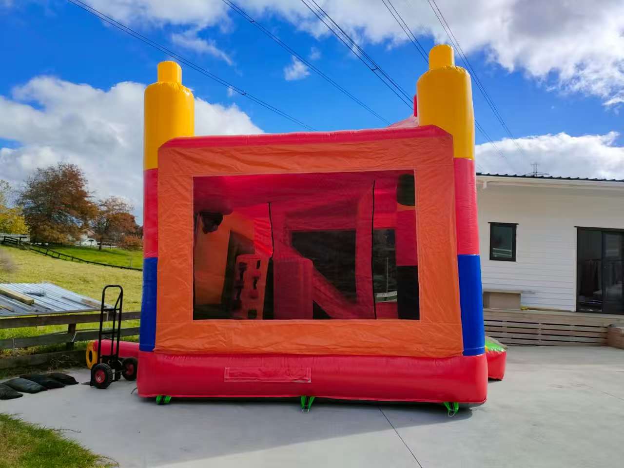 All-in-One Lego Bouncy Castle with Themed Banner
