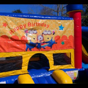 minnions bouncy castle for hire-happy birthday bouncy castle